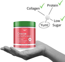 Load image into Gallery viewer, Cravze - Collagen Chewable Tablets with Protein - Watermelon Flavor (Value Pack &amp; Save) - Eagle_Supplements