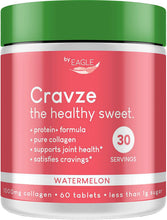 Load image into Gallery viewer, Cravze - Collagen Chewable Tablets with Protein - Watermelon Flavor (Value Pack &amp; Save) - Eagle_Supplements