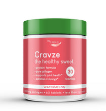 Load image into Gallery viewer, Cravze Collagen Chewable Tablets with Protein - Watermelon